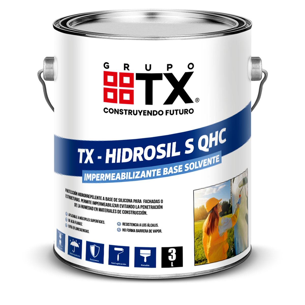 GENERICO - HIDROSIL S QHC- Impermeabilizante e Hidrorepelente - 3Lts