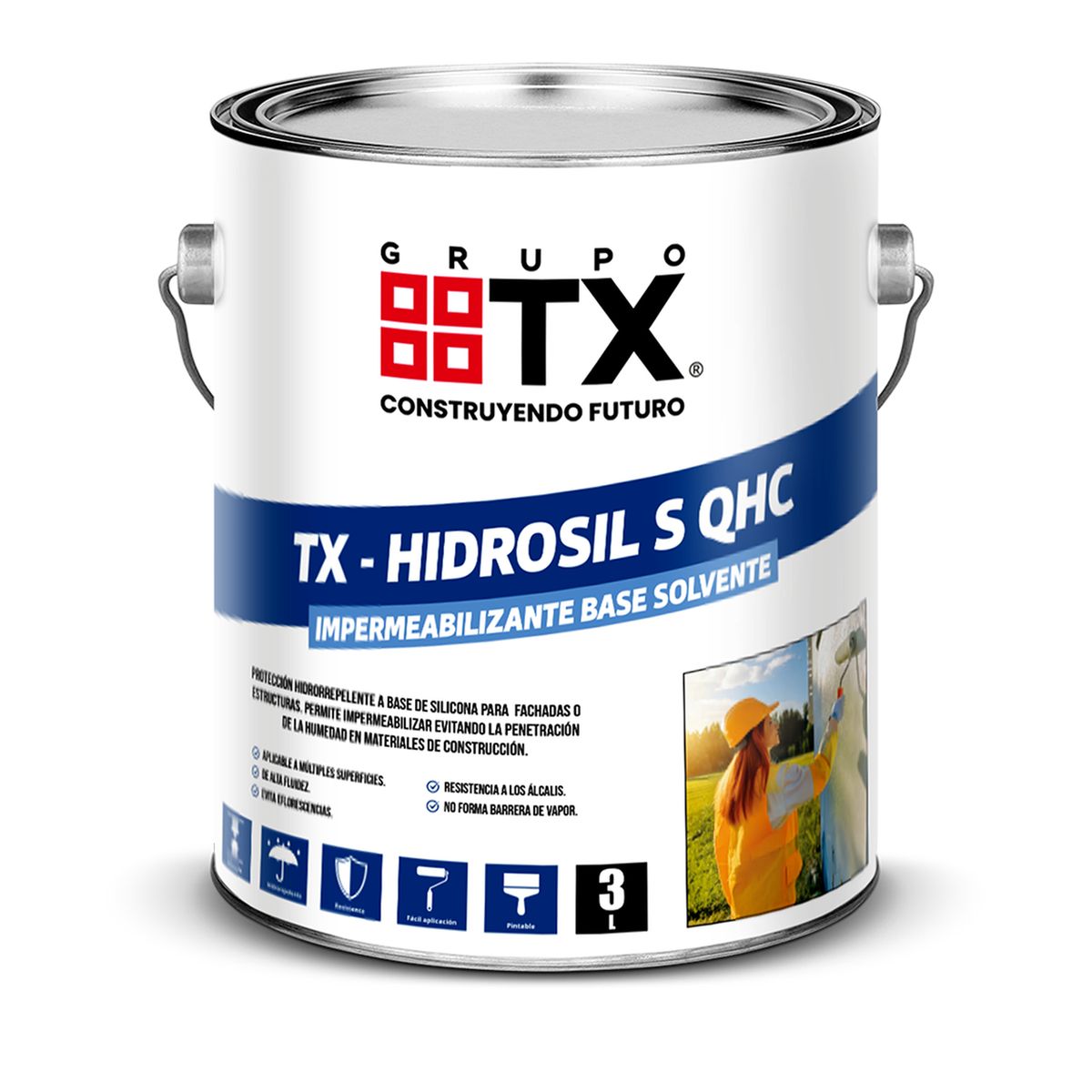 GENERICO - HIDROSIL S QHC- Impermeabilizante e Hidrorepelente - 3Lts