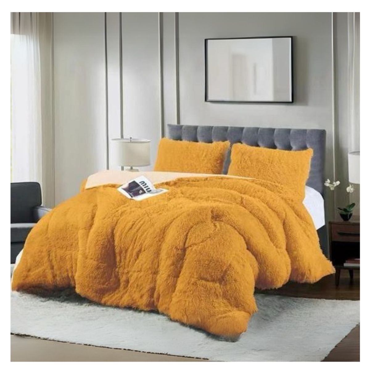 GENERICO - Cobertor  Chiporro Invierno 2 Plazas Liso Peludo 250x230cm