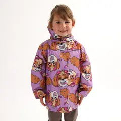 PAW PATROL - Chaqueta Impermeable Niña Full Sky Faces Lila