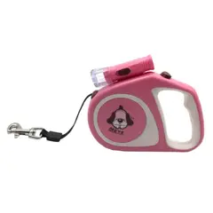 GENERICO - Cuerda Retractil 5M Con Linterna Para Paseo De Mascotas