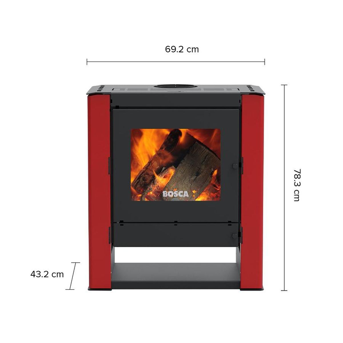 BOSCA - CALEFACTOR BOSCA A LEÑA GOLD 500 BURDEO