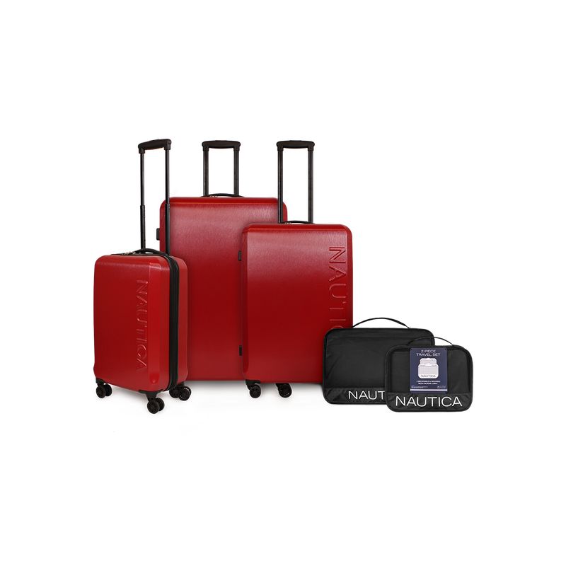 NAUTICA - Set Nautica 3 Maletas Victory roja S+M+L + Organizador