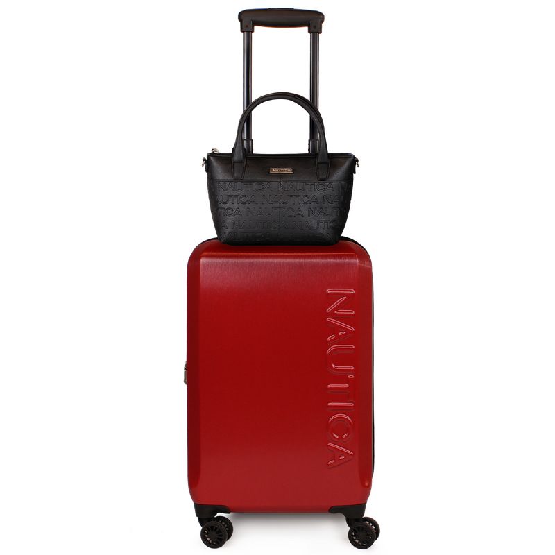 NAUTICA - Pack Nautica Maleta cabina Victory roja 10kg + Bolso Delray negro