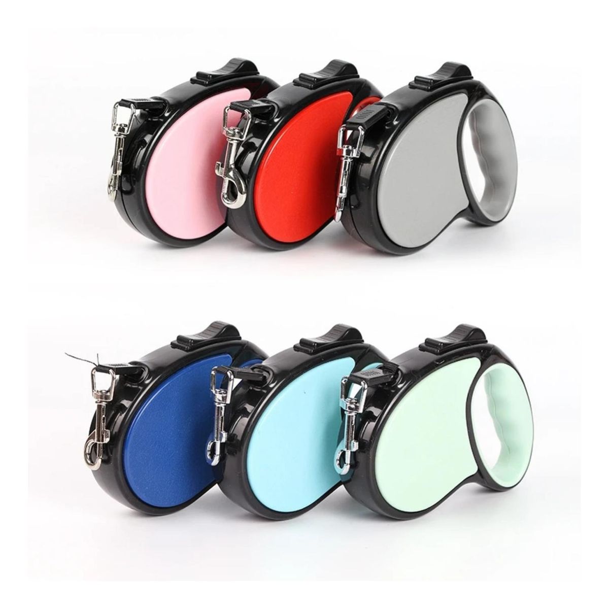 GENERICO - Cuerda Retractil 5M Flexible Paseo De Perro Cachorro Gris