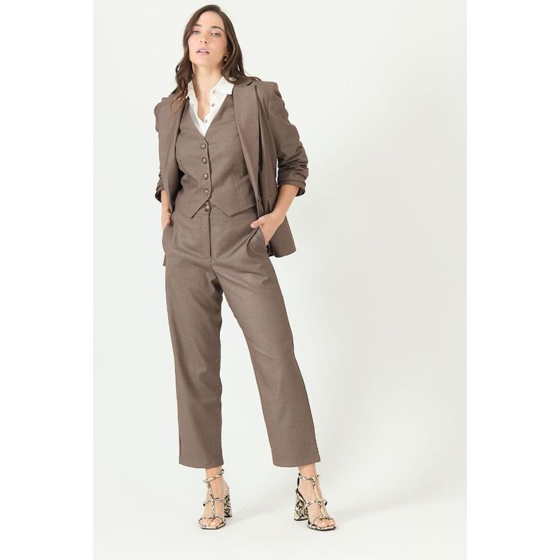 PRIVILEGE - Pantalon vison PRIVILEGE 2260 - Vison
