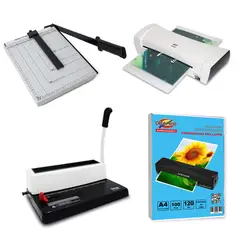 CREA PRINT - Kit Papeleria Creativa Guillotina Laminadora Anilladora
