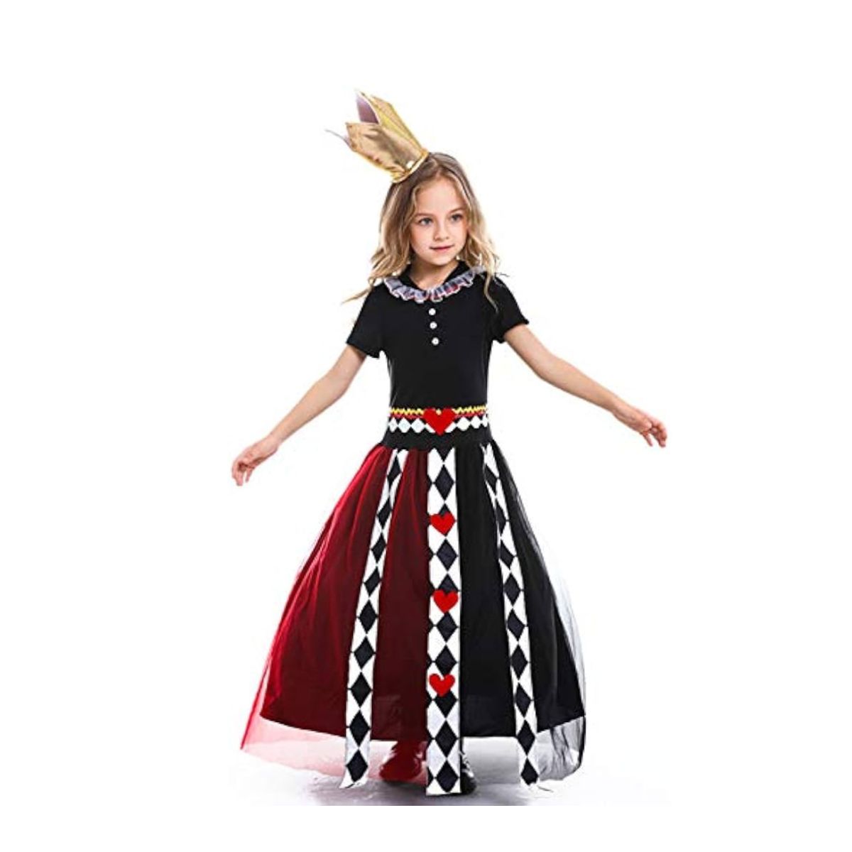 TODODISFRACESCHILE - Disfraz Reina De Corazones Talla 3 a 4 años