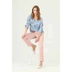 PRIVILEGE - Pantalon slim fit rosa 409
