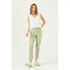 PRIVILEGE - Pantalon verde 2067