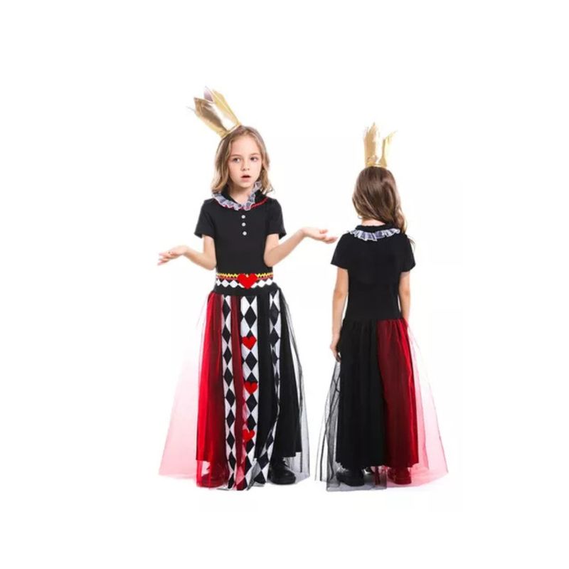 TODODISFRACESCHILE - Disfraz Reina De Corazones Talla 5 a 6 años