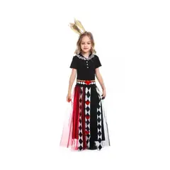 TODODISFRACESCHILE - Disfraz Reina De Corazones Talla 7 a 9 años