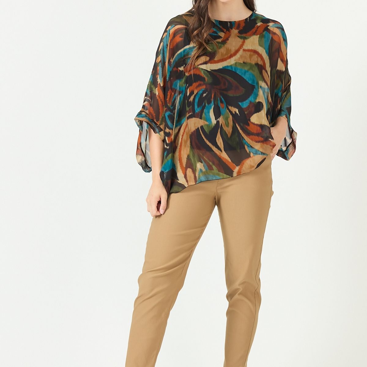 PRIVILEGE - Pantalon camel PRIVILEGE 2252 - Camel