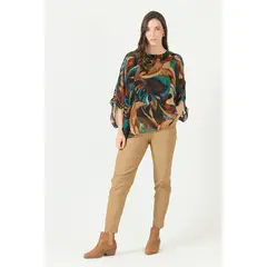 PRIVILEGE - Pantalon camel 2252 - Camel