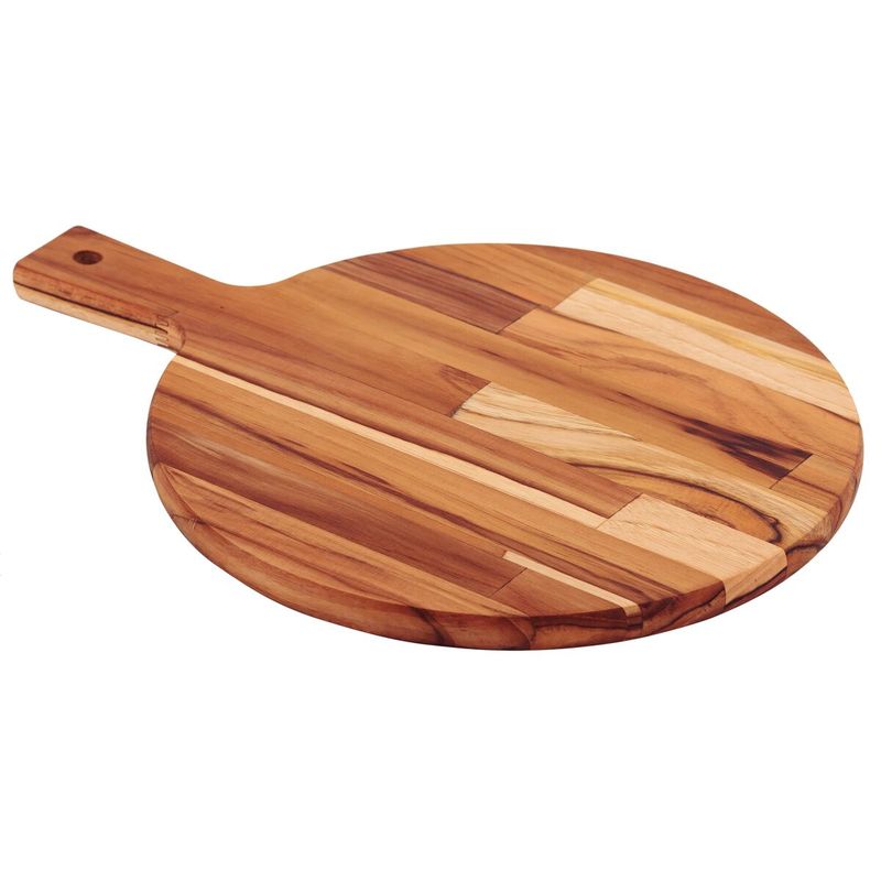 TRAMONTINA - FSC Tabla redonda Tramontina en madera Teca con mango 40x28 cm
