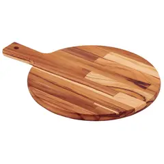 TRAMONTINA - FSC Tabla redonda en madera Teca con mango 40x28 cm