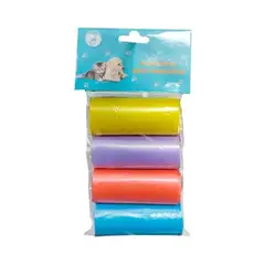 GENERICO - Pack 10 Bolsas Para Desechos Fecas Perros Mascotas colores