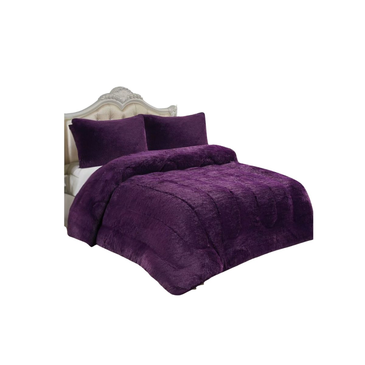 GENERICO - Cobertor Chiporro Peludo Invierno Liso Super King 270x250cm