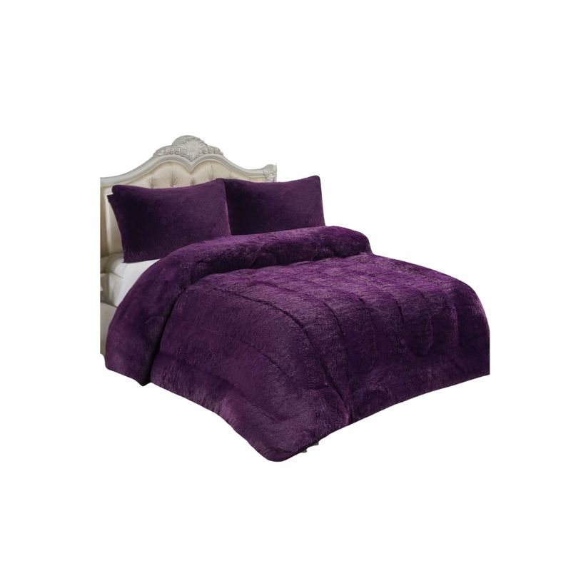 GENERICO - Cobertor Chiporro Peludo Invierno Liso Super King 270x250cm