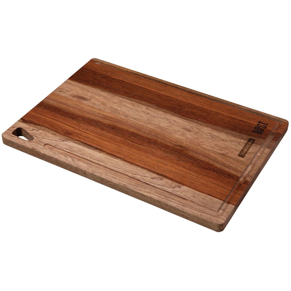 TRAMONTINA - FSC Tabla de Corte Tramontina Rost para Preparar y Servir en Madera de Jatoba Combinada con Acabado al Aceite 40 x 28 cm