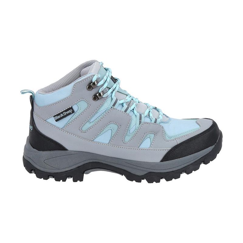 BLACKSHEEP - Zapatilla Outdoor Mujer Alto Gris-Celeste BlackSheep San Pedro.