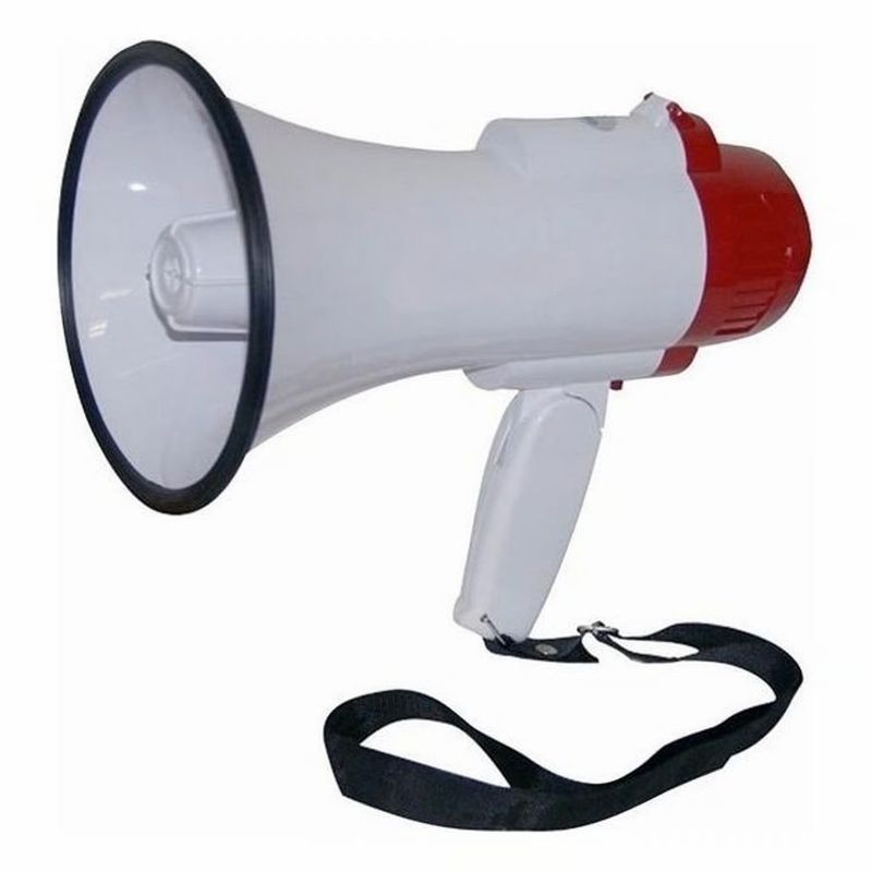 GENERICO - MEGAFONO PORTATIL 25W ALTO PARLANTE CON GRABADOR 579
