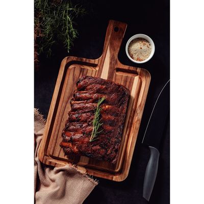 Imagen 2 del producto Tabla para Barbacoa de Madera tropical con Mango 40x23,3 cm