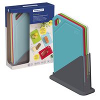 Juego de Tablas de Corte MixColor con Soporte 5 Piezas
