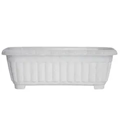GENERICO - Jardineras Maceteros Para Plantas 41cm De Largo Blanco