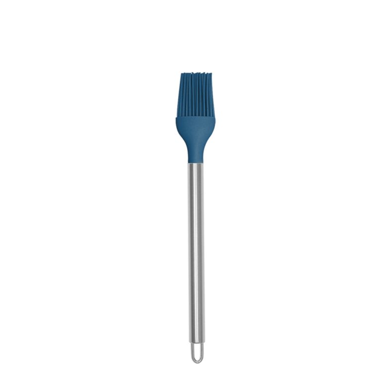 Brocha Silicona Mango Acero Azul