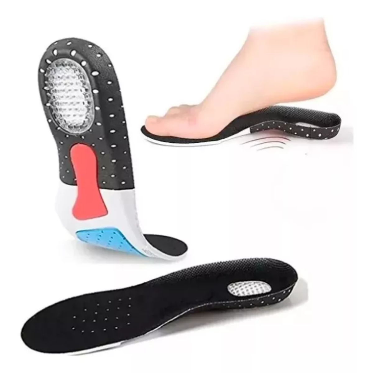 BELIDASHOP - Par Plantillas Ortopédica Gel Fascitis Espolón Ajustable Pie