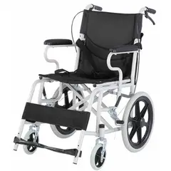 GENERICO - Silla De Ruedas Estándar Geriatrica Plegable Descansa Pies