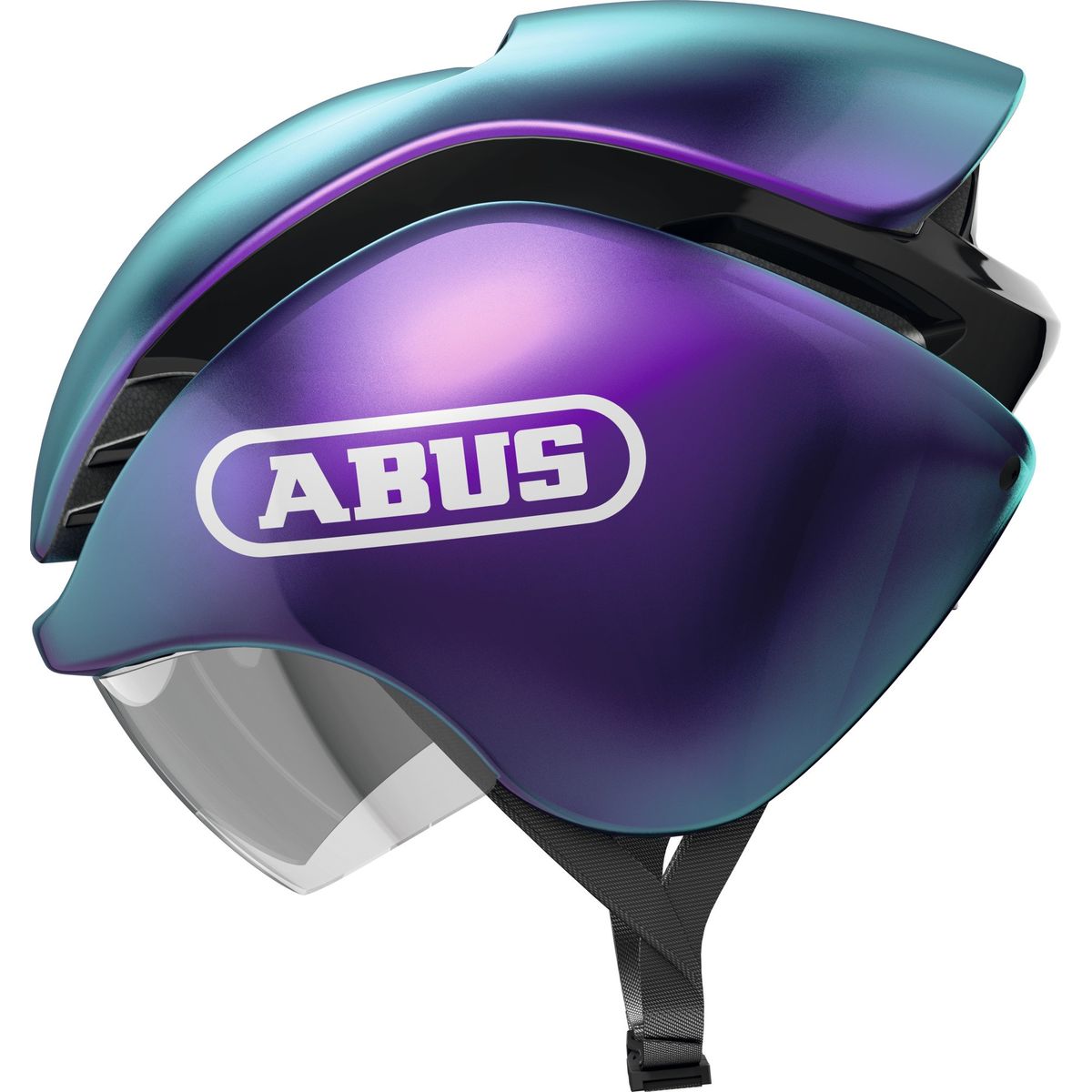 ABUS - Casco Bicicleta Gamechanger Tri Purpura Flip Talla M 52-58cm