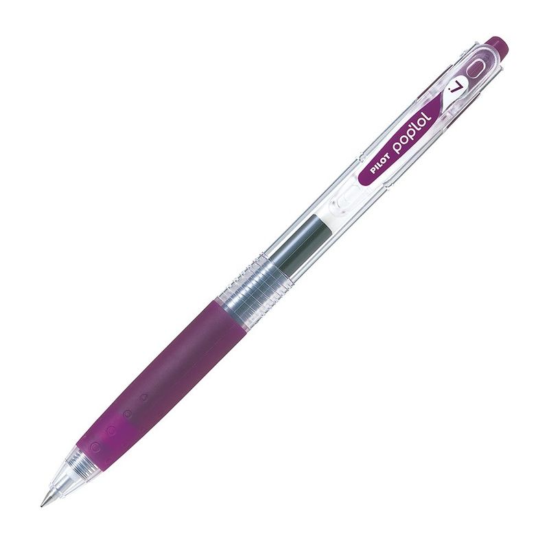 PILOT - Lápiz Gel Pop´lol Burdeo 0.7 mm. 12 Ud