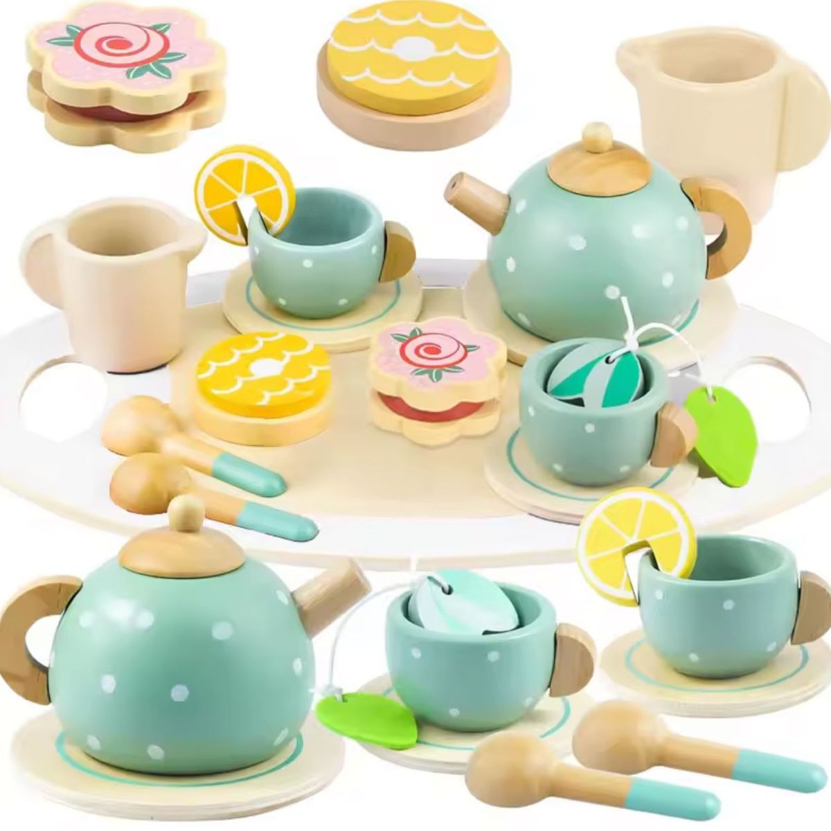 GENERICO - Tazas De Té Para Juego Con Caldera Pastel