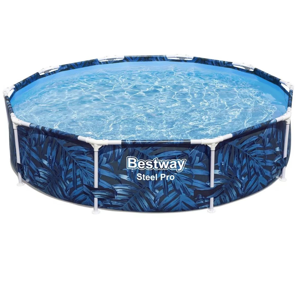 BESTWAY - Alberca Estructural Redonda Bestway 305mx66cm Azul Diseño