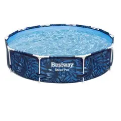 BESTWAY - Alberca Estructural Redonda 305mx66cm Azul Diseño