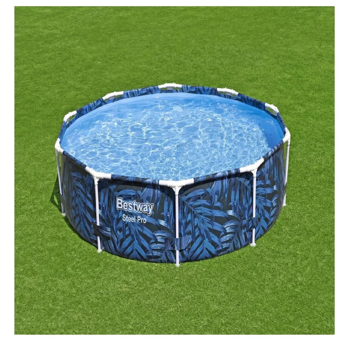BESTWAY - Alberca Estructural Redonda Bestway 305mx66cm Azul Diseño