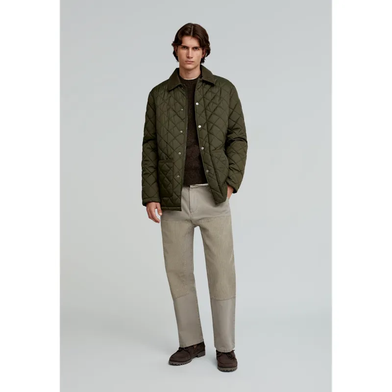 SCALPERS - Chaqueta Premium Acolchada Cuello Pana