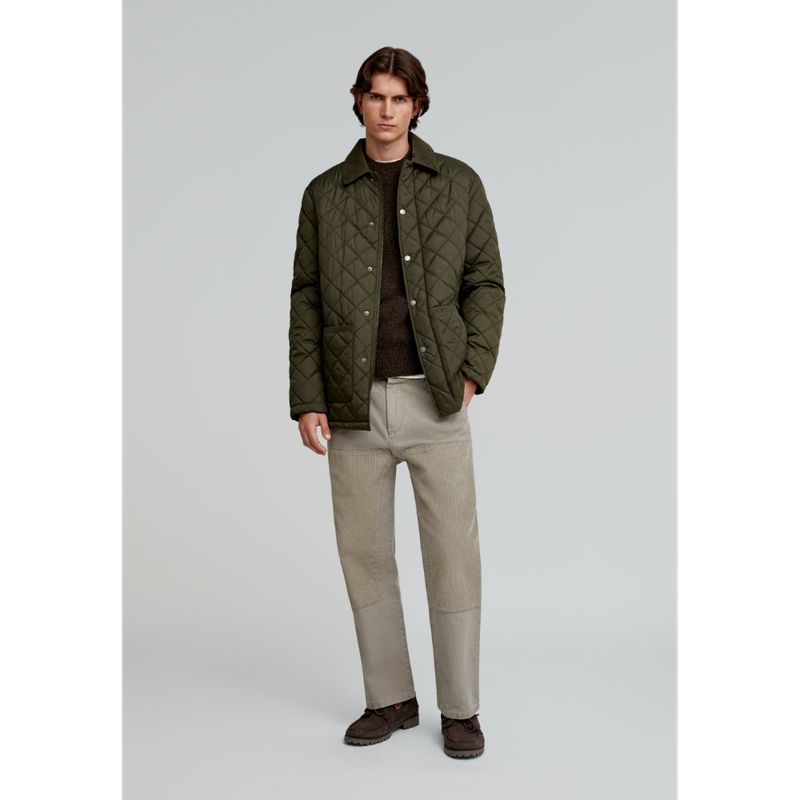 SCALPERS - Chaqueta Premium Acolchada Cuello Pana