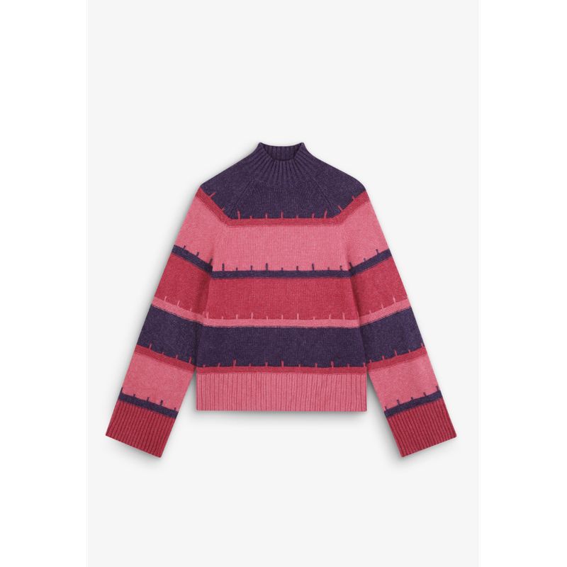 SCALPERS - Sweater Rayas Cuello Perkins