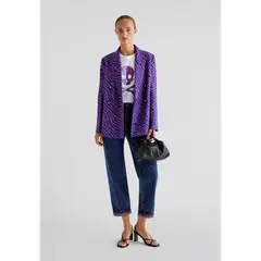SCALPERS - Jeans Ankle Flare Animal Print