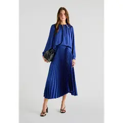 SCALPERS - Blusa Satinada Aberturas
