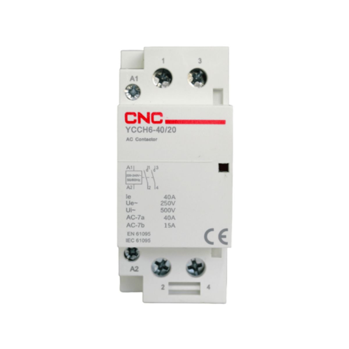 GENERICO - Contactor Modular 40A 2NO Bobina 220V - CNC YCCH6