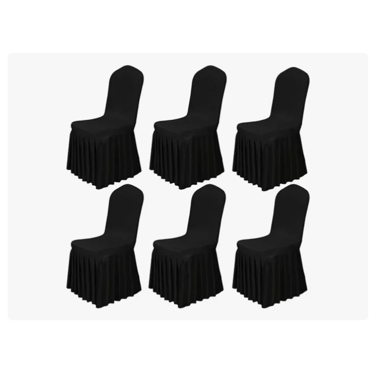 GENERICO - Pack 6 Funda Elástica Para Silla Universal De Evento