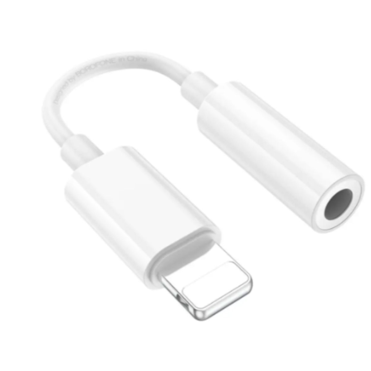 GENERICO - Adaptador Borofone BV21 de audio para iphone a auxiliar 3,5 mm