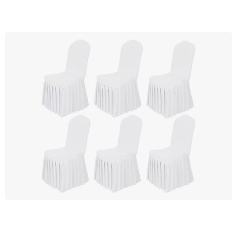 GENERICO - Pack 6 Funda Elástica Para Silla Universal De Evento