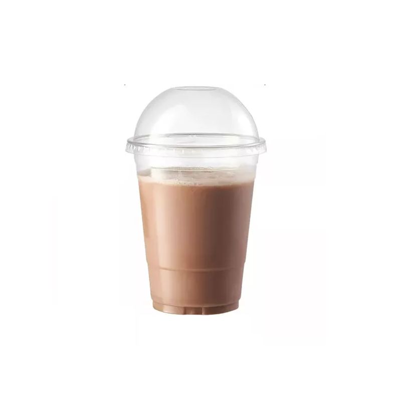 GENERICO - 200 Vasos Desechables Tapa Domo 16oz
