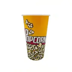 GENERICO - Pack 24 Vasos Plásticos Cabritas Popcorn 18x11cm