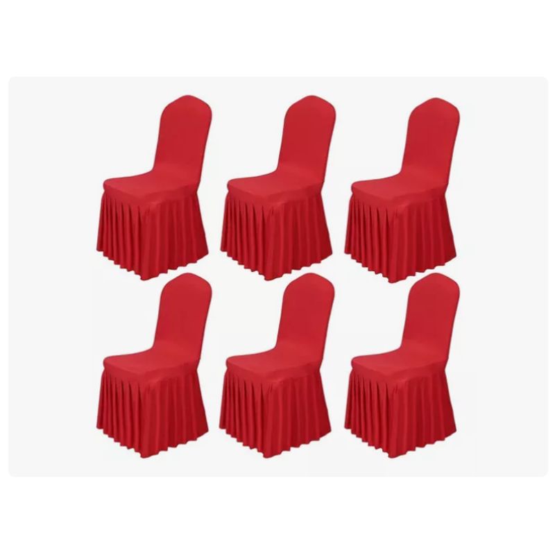 GENERICO - Pack 6 Funda Elástica Para Silla Universal De Evento